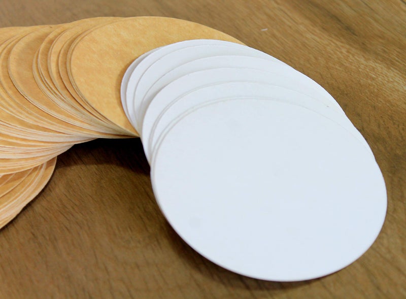eSplanade Disposable Coaster - Made of Paper (Set of 100) - Use and Throw Reversible Coasters - Perfect for Bar, Hotel, Restaurant Purpose & Parties (Brown Round) - Image 5